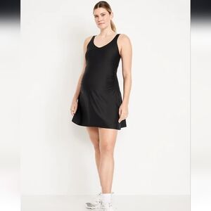 Old Navy Powersoft Medium Maternity Dress Black Skort